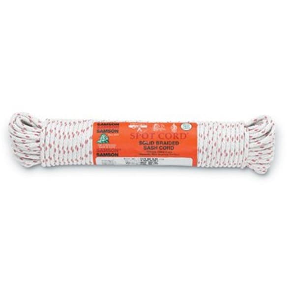 Samson Rope SamsonA Rope .25 in. X 100 in. Cotton Sash Cord Size Group 8 SA390906 - main